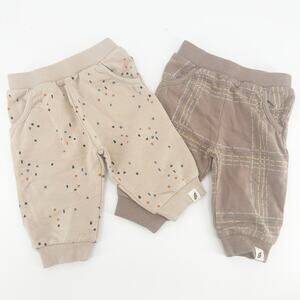 Easy-Peasy Baby‎ Boys Bundle Lot(2) Organic Cotton Modal Blend Jogger Pants 0-3M